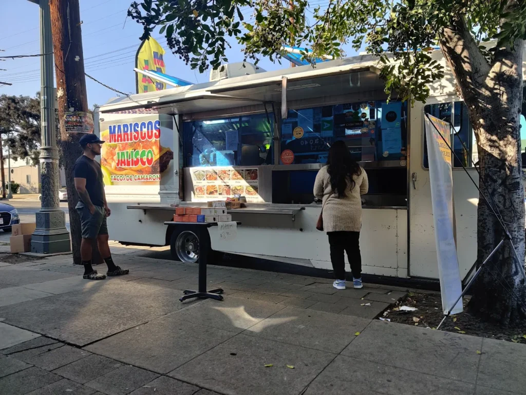 SHrimp tacos at Mariscos Jalisco